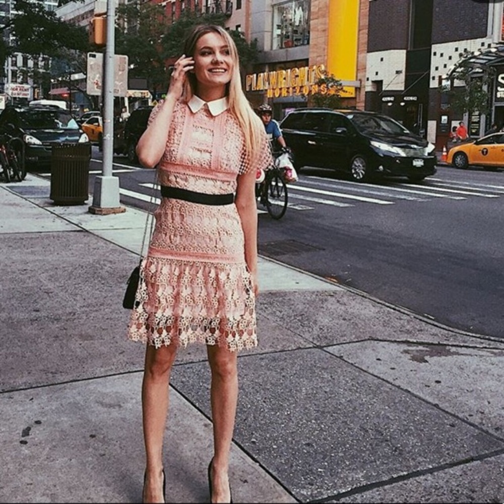 Haute Rogue Crochet Cape Dress